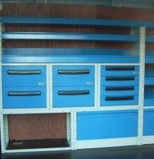 Drawer Unit with Shelves 1500mm - Syncro