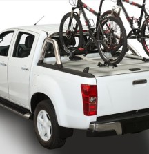 Mountain Top Roll Cover with Bicycle Carriers attached to Cargo Carriers