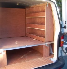 Van Shelving VW T5 with Subfloor