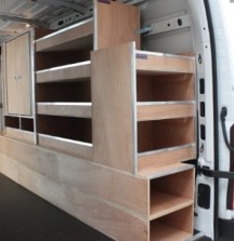 Van Shelving Plywood